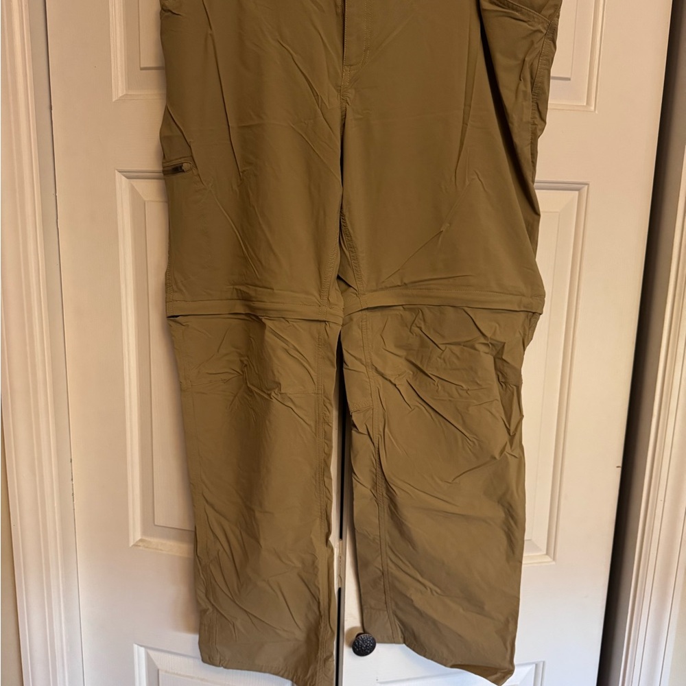 L.L. Bean, No-fly Zone, Convertible Tan Quick Dry Pants